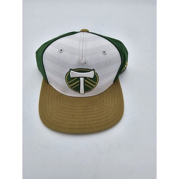 Portland Timbers Snap Back Hat Cap White Green Adidas MLS Soccer Adjustable New - Picture 2 of 6